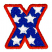 C1: Letter---Sapphire(Isacord 40 #1535)
C2: Stars---White(Isacord 40 #1002)
C3: Letter Outlines---Poinsettia(Isacord 40 #1147)