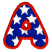 C1: Letter---Sapphire(Isacord 40 #1535)
C2: Stars---White(Isacord 40 #1002)
C3: Letter Outlines---Poinsettia(Isacord 40 #1147)