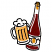 C1: Bottle, Mug & Foam---White(Isacord 40 #1002)&#13;&#10;C2: Beer---Candlelight(Isacord 40 #1137)&#13;&#10;C3: Cork & Bottle Logo---Liberty Gold(Isacord 40 #1025)&#13;&#10;C4: Wine---Claret(Isacord 40 #1190)&#13;&#10;C5: Outlines---Black(Isacord 40 #1234