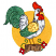 C1: Sun & Beak---Papaya(Isacord 40 #1024)&#13;&#10;C2: Wing---Buttercup(Isacord 40 #1135)&#13;&#10;C3: Wing Shading---Goldenrod(Isacord 40 #1137)&#13;&#10;C4: Wing Outlines---Autumn Leaf(Isacord 40 #1126)&#13;&#10;C5: Feathers---White(Isacord 40 #1002)&#1