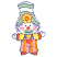 C1: Nose & Clothes---Melon(Isacord 40 #1259)
C2: Cheeks & Pant Stripes---Pink Tulip(Isacord 40 #1115)
C3: Pant Stripes & Flower Center---Goldenrod(Isacord 40 #1137)
C4: Shirt & Petals---Yellow(Isacord 40 #1187)
C5: Hat