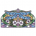 C1: Gold Background---Candlelight(Isacord 40 #1137)
C2: Yellow Background---Buttercup(Isacord 40 #1135)
C3: Light Wing Sections---Winter Sky(Isacord 40 #1165)
C4: Blue Wing Sections---Crystal Blue(Isacord 40 #1249)
C5: