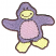 C1: Beak & Feet---Lemon Frost(Isacord 40 #1022)
C2: Belly---Aura(Isacord 40 #1111)
C3: Body---Lavender(Isacord 40 #1193)
C4: Stitches & Outlines---Violet(Isacord 40 #1031)