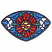 C1: Center Light Sections---Yellow(Isacord 40 #1187)&#13;&#10;C2: Center Dark Sections---Fox Fire(Isacord 40 #1184)&#13;&#10;C3: Dark Red Sections---Tulip(Isacord 40 #1533)&#13;&#10;C4: Light Red Sections---Poppy(Isacord 40 #1037)&#13;&#10;C5: Light Green