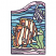 C1: Water---Island Waters(Isacord 40 #1045)&#13;&#10;C2: Sea Plant---Kiwi(Isacord 40 #1104)&#13;&#10;C3: Butterfly Stripes---Vanilla(Isacord 40 #1022)&#13;&#10;C4: Butterfly Fins & Sand---Shrimp Pink(Isacord 40 #1017)&#13;&#10;C5: Water---Deep Aqua(Isacor