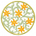 C1: Leaves & Stems---Jalapeno(Isacord 40 #1104)
C2: Flower Petals---Goldenrod(Isacord 40 #1137)
C3: Flower Centers---Yellow Bird(Isacord 40 #1124)
C4: Frame---Seaweed(Isacord 40 #1209)