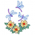 C1: Leaves---Silver Sage(Isacord 40 #1045)&#13;&#10;C2: Leaf Shading---Light Brass(Isacord 40 #1067)&#13;&#10;C3: Leaf Outlines---Kiwi(Isacord 40 #1104)&#13;&#10;C4: Flowers---Vanilla(Isacord 40 #1022)&#13;&#10;C5: Flower Shading---Yellow(Isacord 40 #1187