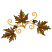 C1: Swirls---Honey Gold(Isacord 40 #1025)&#13;&#10;C2: Leaves & Acorns---Autumn Leaf(Isacord 40 #1126)&#13;&#10;C3: Leaf Shading & Acorn Caps---Rust(Isacord 40 #1058)&#13;&#10;C4: Leaf & Acorn Outlines---Espresso(Isacord 40 #1214)