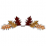 C1: Far Right & Left Leaves---Shrimp(Isacord 40 #1258)
C2: Far Right & Left Leaves Shading---Pumpkin(Isacord 40 #1168)
C3: Left & Right Leaves---Sisal(Isacord 40 #1055)
C4: Left & Right Leaves Shading---Autumn Leaf(Isacord 40 #1
