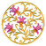 C1: Leaves & Stems---Buttercup(Isacord 40 #1135)
C2: Flowers---Pink Tulip(Isacord 40 #1115)
C3: Flower Centers---Bright Yellow(Isacord 40 #1124)
C4: Sepals---Buttercup(Isacord 40 #1135)