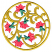 C1: Petals---Corsage(Isacord 40 #1016)
C2: Sepals---Bright Mint(Isacord 40 #1510)
C3: Vines---Light Brass(Isacord 40 #1067)