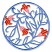 C1: Petals ---Melon(Isacord 40 #1259)
C2: Vines---Stainless(Isacord 40 #1193)
C3: Sepals---Pink Tulip(Isacord 40 #1115)