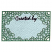 C1: Corner Pieces---White(Isacord 40 #1002)
C2: Label---Luster(Isacord 40 #1045)
C3: Border Designs---Trellis Green(Isacord 40 #1503)
C4: Lettering---Rain Forest(Isacord 40 #1517)