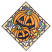 C1: Jack-o-Lanterns' Faces---Navy(Isacord 40 #1044)
C2: Jack-o-Lanterns---Spanish Gold(Isacord 40 #1065)
C3: Light Leaf---Mimosa(Isacord 40 #1185)
C4: Dark Leaf---Clay(Isacord 40 #1021)
C5: Vines---Muslin(Isacord 40 #10