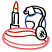 C1: Lipstick & Compact Stripes---Poinsettia(Isacord 40 #1147)&#13;&#10;C2: Compact---Tropicana(Isacord 40 #1511)&#13;&#10;C3: Perfume Bottle---Nordic Blue(Isacord 40 #1076)&#13;&#10;C4: Bottle & Lipstick Detail---Black(Isacord 40 #1234)