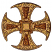 C1: Cross---Toffee(Isacord 40 #1126)
C2: Cross Light Shading---Gold Metallic(Yenmet/ Isamet #7005)
C3: Cross Dark Shading---Light Cocoa(Isacord 40 #1158)
C4: Design Outlines & Details---Chocolate(Isacord 40 #1059)