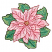 C1: Leaves---Kiwi(Isacord 40 #1104)
C2: Leaves Shading---Scrub Green(Isacord 40 #1101)
C3: Leaves Outlines---Backyard Green(Isacord 40 #1175)
C4: Poinsettia---Carnation(Isacord 40 #1121)
C5: Poinsettia Shading---Soft Pi