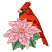 C1: Cardinal Beak---Parchment(Isacord 40 #1066)&#13;&#10;C2: Eye Sparkle---White(Isacord 40 #1002)&#13;&#10;C3: Cardinal---Red Berry(Isacord 40 #1246)&#13;&#10;C4: Cardinal Shading---Fire Engine(Isacord 40 #1169)&#13;&#10;C5: Cardinal Face---Dark Pewter(I