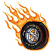 C1: Flames---Goldenrod(Isacord 40 #1137)&#13;&#10;C2: Flames Dark Shading---Paprika(Isacord 40 #1021)&#13;&#10;C3: Flames Light Shading---Buttercream(Isacord 40 #1022)&#13;&#10;C4: Rim---White(Isacord 40 #1002)&#13;&#10;C5: Rim Shading---Azure Blue(Isacor