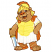 C1: Armor---Yellow(Isacord 40 #1187)
C2: Cape, Shoes & Helmet---Harvest(Isacord 40 #1021)
C3: Bear---Toffee(Isacord 40 #1126)
C4: Sword Reflection---River Mist(Isacord 40 #1248)
C5: Robe & Sword---White(Isacord 40 #1002