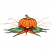 C1: Stem & Straw---Palomino(Isacord 40 #1070)&#13;&#10;C2: Pumpkin---Apricot(Isacord 40 #1238)&#13;&#10;C3: Pumpkin Shading---Red Pepper(Isacord 40 #1078)&#13;&#10;C4: Fruit---Spring Frost(Isacord 40 #1047)&#13;&#10;C5: Tomato---Poinsettia(Isacord 40 #114