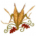 C1: Wheat---Toffee(Isacord 40 #1126)
C2: Leaves---Spice(Isacord 40 #1181)
C3: Leaf Shading---Rust(Isacord 40 #1058)
C4: Leaf Outlines---Fox(Isacord 40 #1186)
C5: Swirls---Caper(Isacord 40 #1227)
C6: Corn---Parc