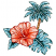 C1: Leaves---Luster(Isacord 40 #1045)
C2: Leaves Shading---Scotty Green(Isacord 40 #1503)
C3: Leaves Outlines---Evergreen(Isacord 40 #1208)
C4: Flower---Shell(Isacord 40 #1015)
C5: Flower Shading---Spanish Tile(Isacord