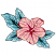 C1: Leaves---Luster(Isacord 40 #1045)&#13;&#10;C2: Leaves Shading---Scotty Green(Isacord 40 #1503)&#13;&#10;C3: Leaves Outlines---Evergreen(Isacord 40 #1208)&#13;&#10;C4: Flowers---Shell(Isacord 40 #1015)&#13;&#10;C5: Flower Shading---Soft Pink(Isacord 40