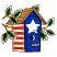 C1: Stars, Stripes & Leaves---Eggshell(Isacord 40 #1071)
C2: Leaves---Lima Bean(Isacord 40 #1177)
C3: Leaves Shading---Backyard Green(Isacord 40 #1175)
C4: Branch---Golden Grain(Isacord 40 #1126)
C5: Star Field---Blue R