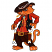 C1: Eyes & Bones---White(Isacord 40 #1002)
C2: Cat---Clay(Isacord 40 #1021)
C3: Cat Shading---Fox(Isacord 40 #1186)
C4: Pants & Hat---Chocolate(Isacord 40 #1059)
C5: Pants & Hat Shading---Mahogany(Isacord 40 #1215)