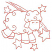 C1: One Color Outline---Poinsettia(Isacord 40 #1147)