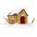 C1: Inside House---Fox(Isacord 40 #1186)&#13;&#10;C2: Ground---Smoke(Isacord 40 #1219)&#13;&#10;C3: Grasses---Honey(Isacord 40 #1158)&#13;&#10;C4: Snow---White(Isacord 40 #1002)&#13;&#10;C5: Dog House---Old Gold(Isacord 40 #1055)&#13;&#10;C6: Dog House Sh
