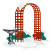 C1: Bushes---Swiss Ivy(Isacord 40 #1079)
C2: Snow---White(Isacord 40 #1002)
C3: Arch---Spice(Isacord 40 #1181)
C4: Snow---White(Isacord 40 #1002)
C5: Bird Bath---Sterling(Isacord 40 #1011)
C6: Snow Shading---Ic