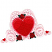 C1: Netting---Soft Pink(Isacord 40 #1224)&#13;&#10;C2: Leaves---Shamrock(Isacord 40 #1101)&#13;&#10;C3: Roses---Geranium(Isacord 40 #1039)&#13;&#10;C4: Rose Outlines---Charcoal(Isacord 40 #1234)&#13;&#10;C5: Hearts---Fuchsia(Isacord 40 #1533)&#13;&#10;C6: