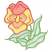C1: Leaves---Spanish Moss(Isacord 40 #1063)
C2: Leaf Outlines---Kiwi(Isacord 40 #1104)
C3: Flower---Buttercup(Isacord 40 #1135)
C4: Flower & Fade---Corsage(Isacord 40 #1016)
C5: Center Outlines---Frosted Plum(Isacord 40