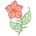C1: Leaves---Spanish Moss(Isacord 40 #1063)
C2: Leaf Outlines---Kiwi(Isacord 40 #1104)
C3: Flower---Corsage(Isacord 40 #1016)
C4: Flower Fade---Parchment(Isacord 40 #1066)
C5: Flower Outlines---Roseate(Isacord 40 #1033)