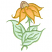 C1: Leaves---Spanish Moss(Isacord 40 #1063)
C2: Leaf Outlines---Kiwi(Isacord 40 #1104)
C3: Flower Center---Rattan(Isacord 40 #1149)
C4: Flower---Buttercup(Isacord 40 #1135)
C5: Flower Fade---Toast(Isacord 40 #1238)