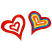 C1: Left Heart---White(Isacord 40 #1002)&#13;&#10;C2: Left Heart---Wildfire(Isacord 40 #1147)&#13;&#10;C3: Right Heart---White(Isacord 40 #1002)&#13;&#10;C4: Right Heart---Tangerine(Isacord 40 #1078)&#13;&#10;C5: Right Heart---Canary(Isacord 40 #1124)&#13