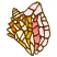 C1: Gold Shell---Star Gold(Isacord 40 #1083)
C2: Cream Shell---Vanilla(Isacord 40 #1022)
C3: Inside of Shell---Corsage(Isacord 40 #1016)
C4: Dark Gold Shell---Honey Gold(Isacord 40 #1025)
C5: Light Pink Inside of Shell-