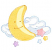 C1: Cloud & White Star---White(Isacord 40 #1002)
C2: Star, Cloud Shading & Outline---Ice Cap(Isacord 40 #1074)
C3: Cloud & Star Outline---Oxford(Isacord 40 #1222)
C4: Yellow Star & Moon---Lemon Frost(Isacord 40 #1022)
C