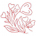 C1: Single Color Design---Poinsettia(Isacord 40 #1147)