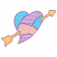 C1: Blue Patches---Aqua(Isacord 40 #1204)&#13;&#10;C2: Pink Patches---Shell(Isacord 40 #1015)&#13;&#10;C3: Lavender Patches---Lavender(Isacord 40 #1193)&#13;&#10;C4: Arrow---Parchment(Isacord 40 #1066)&#13;&#10;C5: Stitching---Wild Iris(Isacord 40 #1032)&