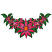 C1: Leaves---Emerald(Isacord 40 #1049)
C2: Leaf Shading---Evergreen(Isacord 40 #1208)
C3: Leaf Outlines---Deep Green(Isacord 40 #1174)
C4: Flowers ---Garden Rose(Isacord 40 #1109)
C5: Flower Shading---Bright Ruby(Isacor