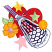 C1: Heart---Blossom(Isacord 40 #1257)
C2: Flower Center---Lavender(Isacord 40 #1193)
C3: Center Shading---Wild Iris(Isacord 40 #1032)
C4: Leaves & Star---Spring Frost(Isacord 40 #1047)
C5: Star Shading & Leaf Outlines--