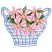 C1: Basket---White(Isacord 40 #1002)
C2: Basket Shading---Winter Frost(Isacord 40 #1165)
C3: Basket Detail---Laguna(Isacord 40 #1143)
C4: Leaves---Kiwi(Isacord 40 #1104)
C5: Leaf Shading---Grasshopper(Isacord 40 #1176)&