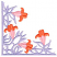 C1: Stems, Leaves & Border---Stainless(Isacord 40 #1193)
C2: Petals---Melon(Isacord 40 #1259)
C3: Sepals---Pink Tulip(Isacord 40 #1115)