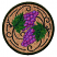 C1: Background---Carmel Cream(Isacord 40 #1128)
C2: Background Overlay---Penny(Isacord 40 #1057)
C3: Grapes---Grape(Isacord 40 #1032)
C4: Grapes Shading---Cerise(Isacord 40 #1192)
C5: Grapes Outlines---Deep Purple(Isaco
