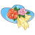 C1: Hat---River Mist(Isacord 40 #1248)
C2: Hat Shading---Crystal Blue(Isacord 40 #1249)
C3: Brim---Ice Cap(Isacord 40 #1074)
C4: Hat Outlines---Delft(Isacord 40 #1199)
C5: Ribbon & Stamen---Lemon Frost(Isacord 40 #1022)