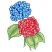 C1: Leaves---Jalapeno(Isacord 40 #1104)&#13;&#10;C2: Leaf Shading---Pear(Isacord 40 #1049)&#13;&#10;C3: Leaf Outlines---Emerald(Isacord 40 #1049)&#13;&#10;C4: Top Flowers Dark Shading---Blue Ribbon(Isacord 40 #1535)&#13;&#10;C5: Top Flowers---Crystal Blue