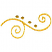 C1: Swirls---Gold(Isacord 40 #1185)&#13;&#10;C2: Swirls---Light Brass(Isacord 40 #1067)&#13;&#10;C3: Stars---Ginger(Isacord 40 #1159)